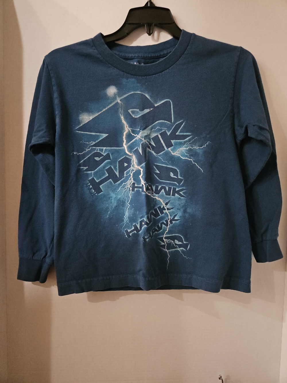Tony Hawk Blue Lightning Graphic Long Sleeve Tee